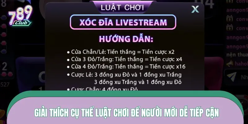 Giải thích cụ thể luật chơi để người mới dễ tiếp cận